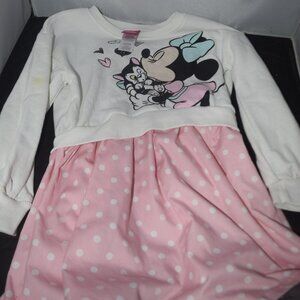 Minnie Mouse polka dot sweater dress 4T